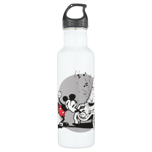 Vintage Mickey WIth Piano Water Bottle