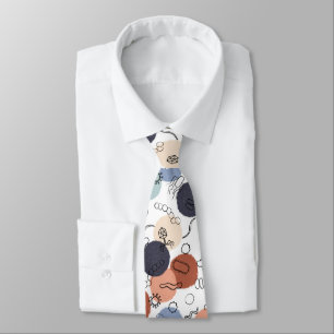 Vintage Microbiology on White Neck Tie