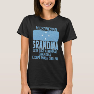 Vintage Micronesian Grandma Micronesia Flag for Mo T-Shirt