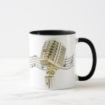 Vintage Microphone Design Coffee Mugs at Zazzle