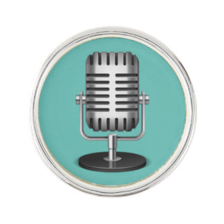 Vintage Microphone Lapel Pin