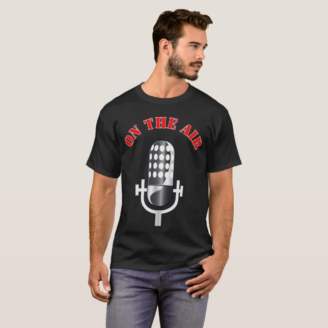 Vintage microphone T-Shirt (Front Full)