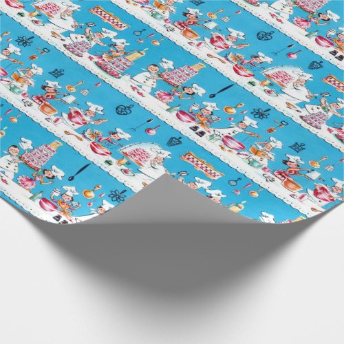 Vintage Mid Century 1950s Birthday Wrapping Paper