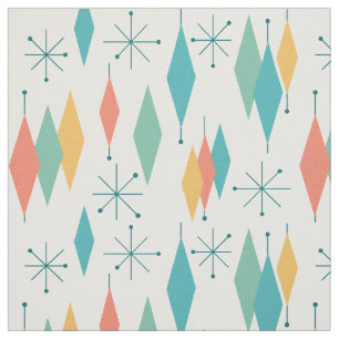 Vintage Mid-Century Atomic 1950s Fabric