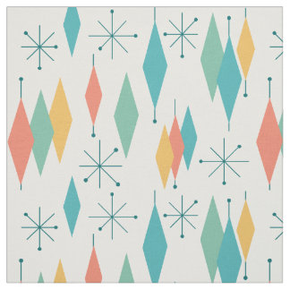 Vintage Mid-Century Atomic 1950s Fabric