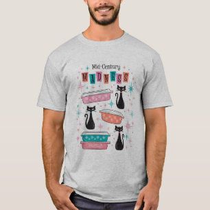 Vintage Mid-Century Black Cats Pyrex Mens T-Shirt