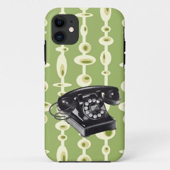 Vintage Mid-century Modern Telephone Iphone 5 Case by JoleeCouture at Zazzle