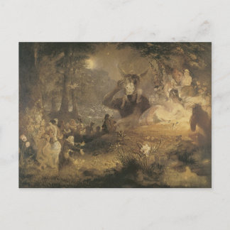 Vintage Mid-summers Night Faerie Postcard
