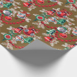 Vintage Midcentury Christmas Ornaments Wrapping Paper at Zazzle