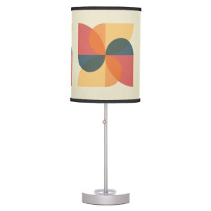 Vintage Midcentury Pinwheel Art Table Lamp