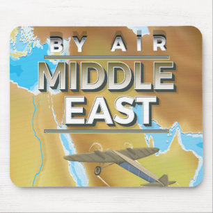 Vintage Middle East Travel Poster Mouse Pad