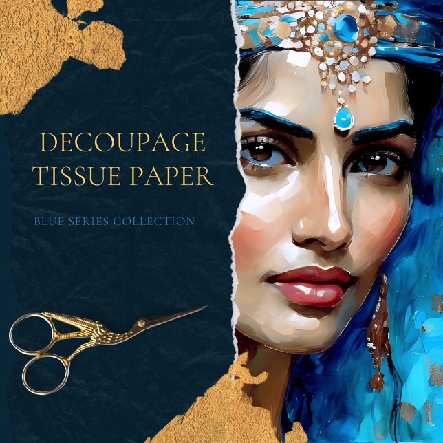 Vintage Middle Eastern Woman Decoupage  Tissue Paper (Creator Uploaded)