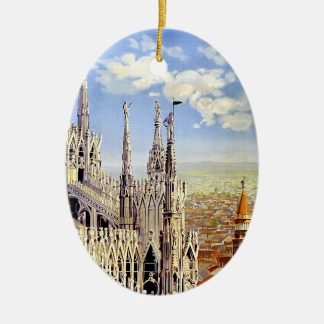 Vintage Milano Ceramic Ornament (Front)