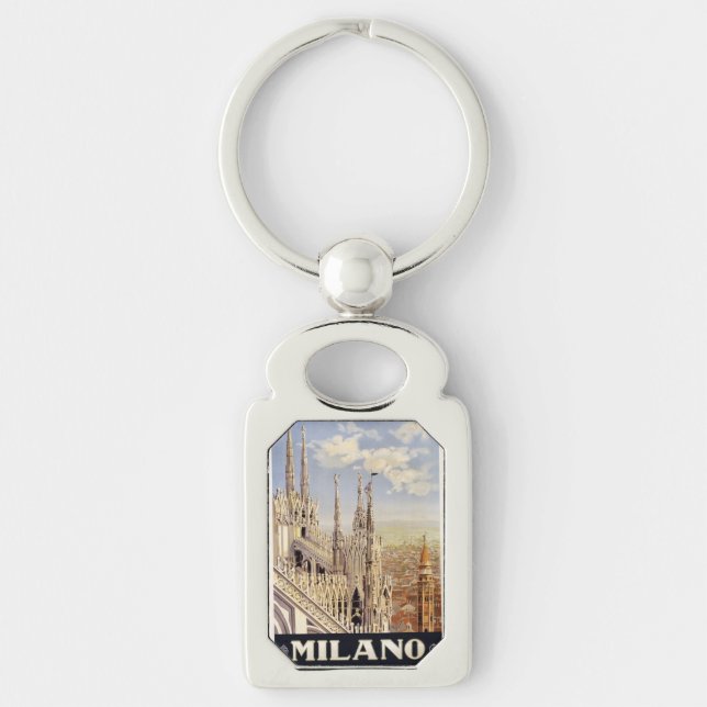 Vintage Milano Milan Italy key chain (Front)
