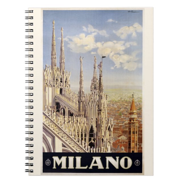 Vintage Milano Milan Italy notebook (Front)