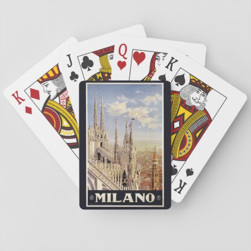 Vintage Milano Milan Italy playing cards