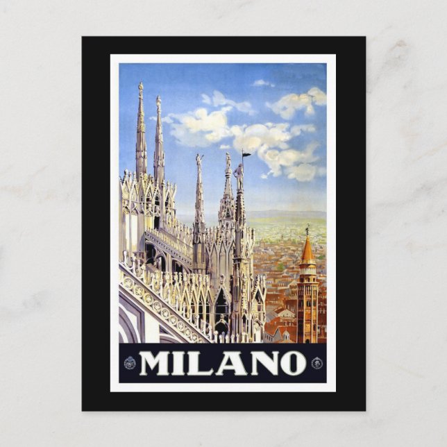 Vintage Milano Postcard (Front)