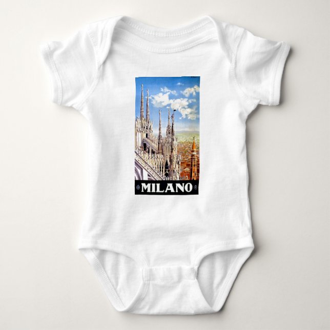 Vintage Milano Travel Baby Bodysuit (Front)