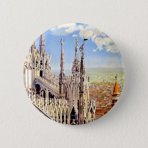Vintage Milano Travel Button