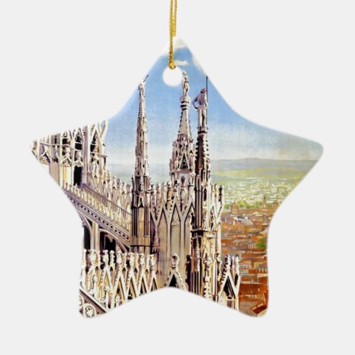 Vintage Milano Travel Ceramic Ornament