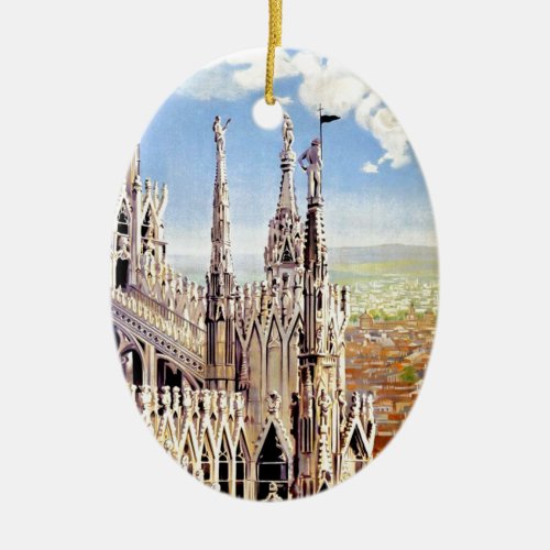 Vintage Milano Travel Ceramic Ornament