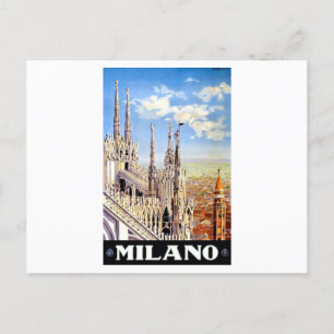 Vintage Milano Travel Holiday Postcard