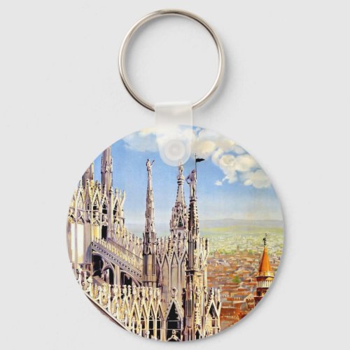 Vintage Milano Travel Keychain