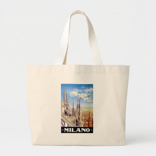 Vintage Milano Travel Large Tote Bag