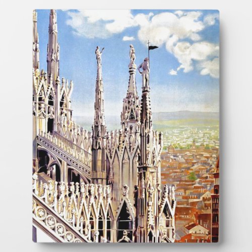 Vintage Milano Travel Plaque