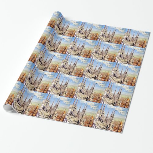 Vintage Milano Travel Wrapping Paper