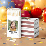 Vintage Milestone Adult Birthday Photo Keepsake Matchboxes<br><div class="desc">Add a touch of nostalgia to your celebration with Vintage Milestone Birthday Photo Keepsake Matches.</div>