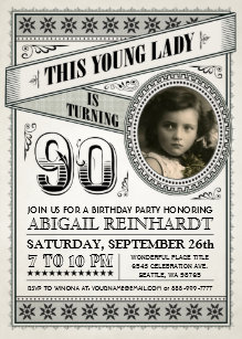 milestone birthday invitations zazzle