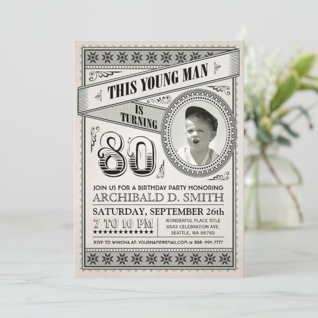 Milestone Birthday Invitations For Men Milestone Birthday Invitations