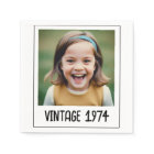 Vintage Milestone Birthday Photo Keepsake