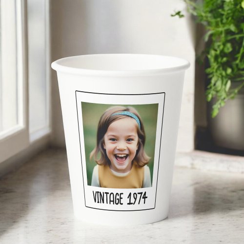 Vintage Milestone Birthday Photo Keepsake