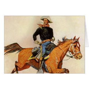 Vintage Military, A Cavalry Officer by Remington Cards