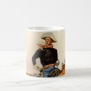 Vintage Military, A Cavalry Officer by Remington Coffee Mug