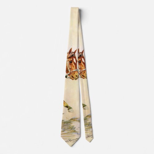 Vintage Military A Cavalry Officer by Remington Neck Tie