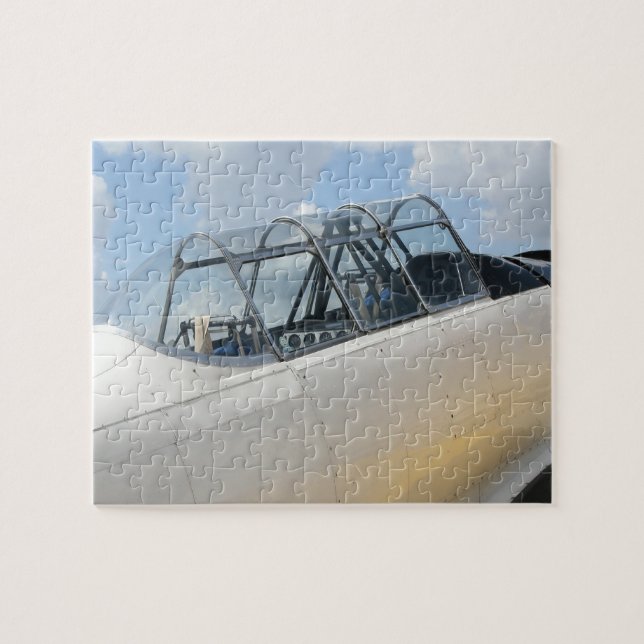 Vintage Military Aircraft Cockpit Jigsaw Puzzle (Horizontal)