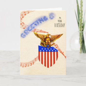 Vintage Military Birthday Card by golden_oldies at Zazzle