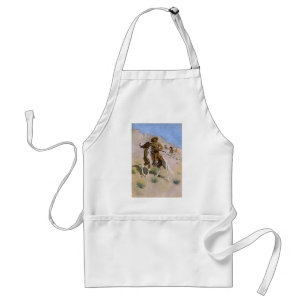 Vintage Military Cowboys, The Scout by Remington Adult Apron