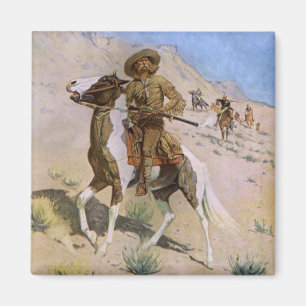 Vintage Military Cowboys, The Scout by Remington Magnet