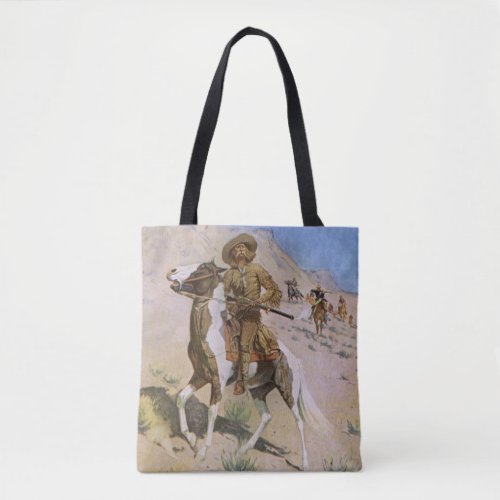 Vintage Military Cowboys The Scout by Remington Tote Bag