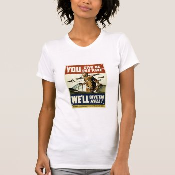 Vintage Military Give Them Hell T-shirt by Vintage_Gifts at Zazzle