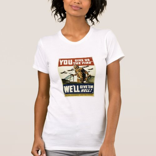Vintage Military Give Them Hell T_Shirt