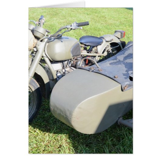 Vintage Military Motorcycle Combination (Front)