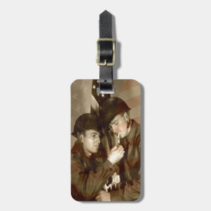 Vintage Military Patriotic Photo - Luggage Tag