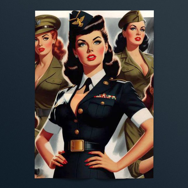 Vintage Military Pin-up Tissue Paper (Creator Uploaded)