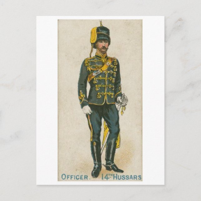 Vintage Military Uniform Postcard (Front)