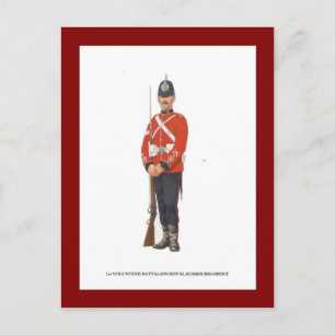 Vintage Military Uniforms, 1st Volunteer Battalion Postcard